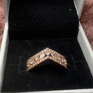 Elegant Gold pandora Women's Ring